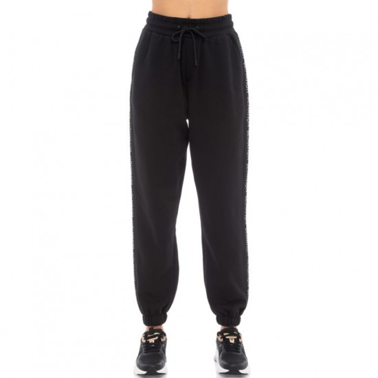 BE NATION REFLECTIVE HIGH WAIST LOOSE PANT BLACK-01 02102305