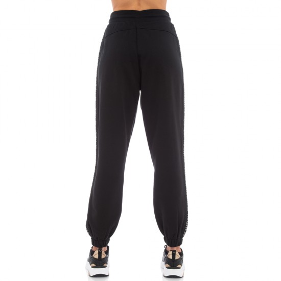 BE NATION REFLECTIVE HIGH WAIST LOOSE PANT BLACK-01 02102305