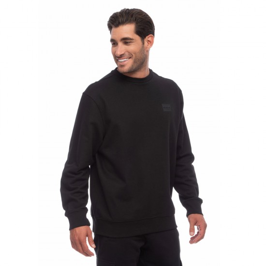 BE NATION LOGO CREW NECK BLACK-01 06302308