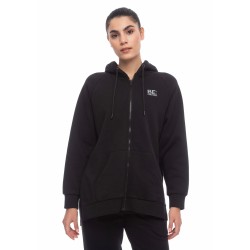 BE NATION REFLECTIVE FULL ZIP HOOD BLACK - 01 07102304