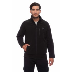 BE NATION RAGLAN FLEECE FULL ZIP TOP BLACK-01 07302305