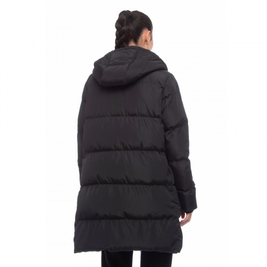 BE NATION LONG PUFFER JACKET BLACK - 01 08102302