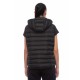 BE NATION PUFFER VEST WITH DETACHABLE HOOD BLACK-01 08102304