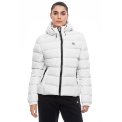 BE NATION REGULAR PUFFER JACKET PASTEL WHITE - 02 08102306