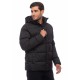 BE NATION PADDED JACKET WITH DETACHABLE HOOD BLACK - 01 08302301