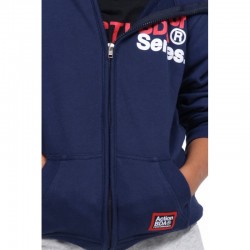 BOYS FULL ZIP JACKET N.BLUE