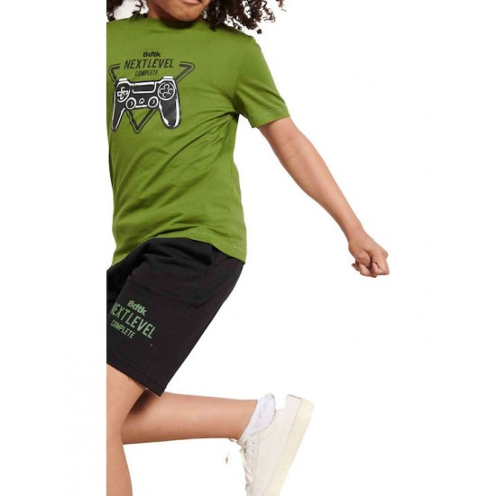 Παιδικό σετ για αγόρια με κοντομάνικο t-shirt και βερμούδα TURTLE GREEN 1231-753199