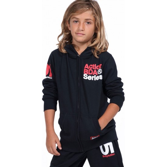 BOYS FULL ZIP JACKET BLACK