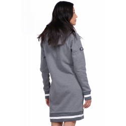 WOMEN SLOUCH HOOD DRESS D.MEL.GREY