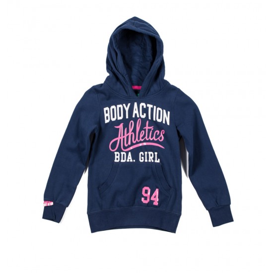 ΦΟΥΤΕΡ GIRLS BASIC HOODIE BLUEBLK