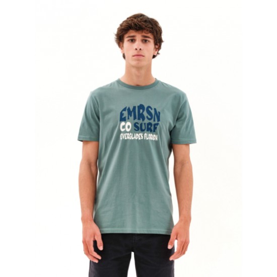 "EMRSN SURF CO" ΑΝΔΡΙΚΟ ΚΟΝΤΟΜΑΝΙΚΟ T-SHIRT 231.EM33.08-GREEN