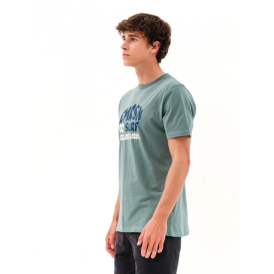 "EMRSN SURF CO" ΑΝΔΡΙΚΟ ΚΟΝΤΟΜΑΝΙΚΟ T-SHIRT 231.EM33.08-GREEN