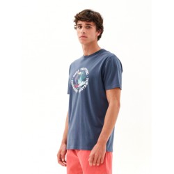 EMERSON "SURF TRIPPING" ΑΝΔΡΙΚΟ ΚΟΝΤΟΜΑΝΙΚΟ T-SHIRT 231.EM33.19-INDIGO BLUE