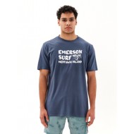 "EMERSON SURF" ΑΝΔΡΙΚΟ ΚΟΝΤΟΜΑΝΙΚΟ T-SHIRT 231.EM33.25-INDIGO BLUE