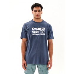 "EMERSON SURF" ΑΝΔΡΙΚΟ ΚΟΝΤΟΜΑΝΙΚΟ T-SHIRT 231.EM33.25-INDIGO BLUE