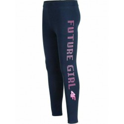 4F JR GIRL'S LEGGINGS HJZ20-JLEG004-31S ΚΟΛΑΝ ΠΑΙΔΙΚΟ ΣΚΟΥΡΟ ΜΠΛΕ