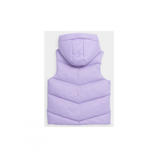 4F ΠΑΙΔΙΚΟ ΑΜΑΝΙΚΟ ΜΠΟΥΦΑΝ GIRL'S SYNTHETIC-FILL DOWN VEST 4FJAW23TVJAF045-34S 