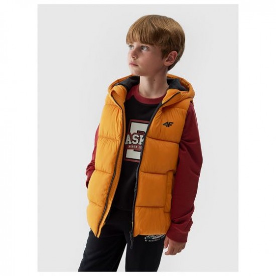 4F ΠΑΙΔΙΚΟ ΑΜΑΝΙΚΟ ΜΠΟΥΦΑΝ BOY'S SYNTHETIC-FILL DOWN VEST 4FJAW23TVJAM047-70S 