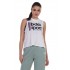 BODY ACTION WOMEN'S LOOSE FIT TANK 041124 WHITE