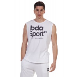 BODY ACTION MEN'S TRAINING VEST TOP 043107 WHITE