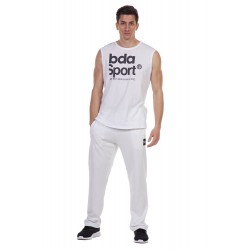 BODY ACTION MEN'S TRAINING VEST TOP 043107 WHITE