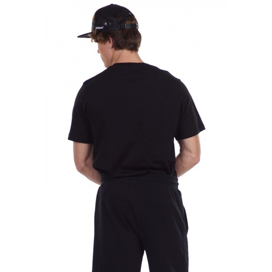 BODY ACTION MEN'S SHORT SLEEVE T-SHIRT 053127 BLACK