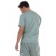 BODY ACTION MEN'S SPORTS ACTIVE T-SHIRT 053128 L.GREEN