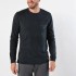 MEN WASHED LONG SLEEVE TEE BLACK