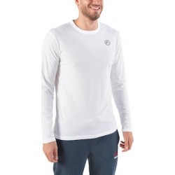 MEN LONG SLEEVE CREW NECK TEE WHITE