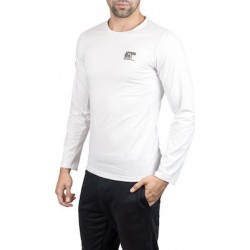 MEN LONG SLEEVE ACTIVE T-SHIRT WHITE