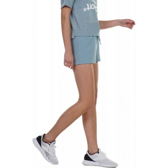 BODY ACTION WOMEN'S TRAINNING SHORTS 031127 L.BLUE