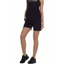 BODY ACTION WOMEN'S TERRY SHORTS 031125 BLACK 