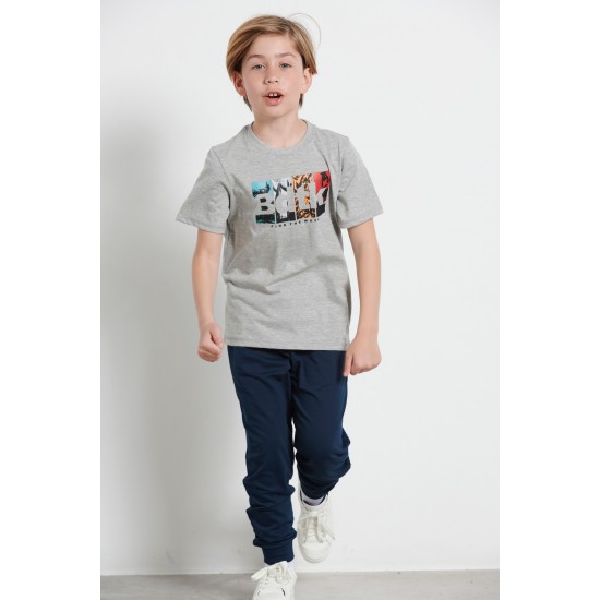 BODYTALK ΠΑΙΔΙΚΟ T-SHIRT 1221-751028 MEL GREY