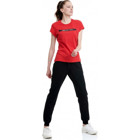 Body Talk γυναικείο παντελόνι φόρμας 1212-902200 Black