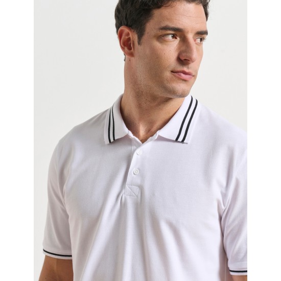 Bodytalk Ανδρική κοντομάνικη μπλούζα polo white 1251-958128