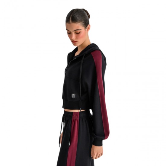 BodyTalk Γυναικεία Ζακέτα Φούτερ με Κουκούλα Black 1262-907422-00100
