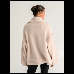 BodyTalk Γυναικεία Ζακέτα με Φερμουάρ 1262-907522-00200 WHITE