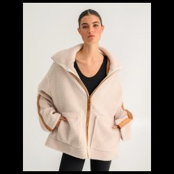 BodyTalk Γυναικεία Ζακέτα με Φερμουάρ 1262-907522-00200 WHITE