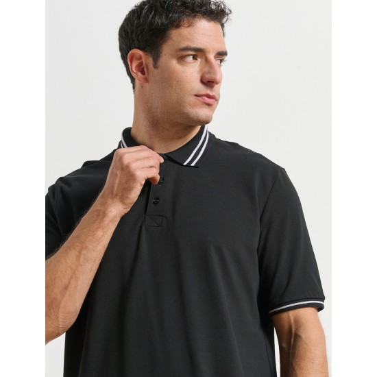 Ανδρικό BDTK κοντομάνικο Polo T-shirt black 1251-958128