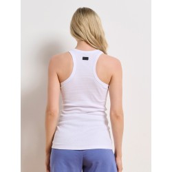 Γυναικείο tank top με αθλητική πλάτη White 1251-900221-00200