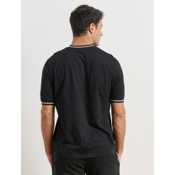 Ανδρικό κοντομάνικο t-shirt `THE DUDE` ΜΑΥΡΟ 1251-957528-00100