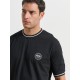 Ανδρικό κοντομάνικο t-shirt `THE DUDE` ΜΑΥΡΟ 1251-957528-00100