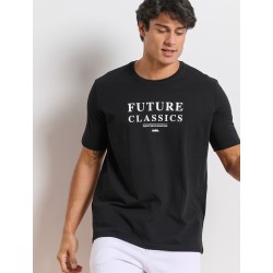 Ανδρικό κοντομάνικο t-shirt `BACK TO THE FUTURE` ΜΑΥΡΟ 1251-956028-00100