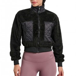 BodyTalk Κοντή Γυναικεία Αθλητική Ζακέτα Μαύρη 1252-906329-00100