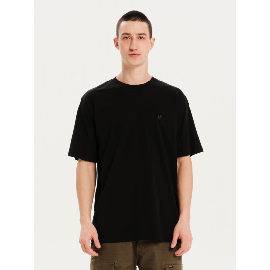 EMERSON ΑΝΔΡΙΚΟ ΜΟΝΟΧΡΩΜΟ ΚΟΝΤΟΜΑΝΙΚΟ T-SHIRT 251.EM33.122 BLACK