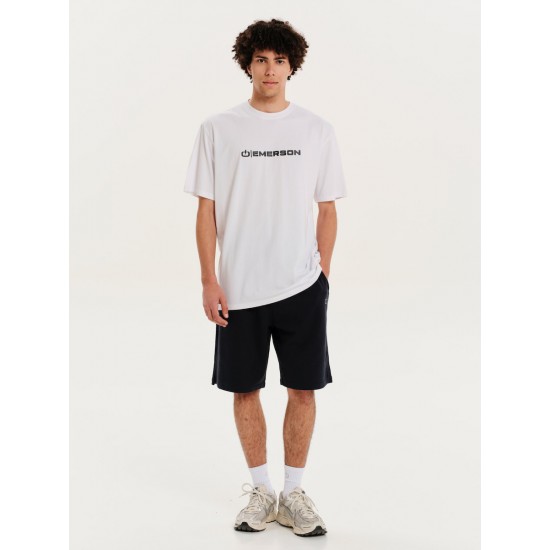 EMERSON  ΑΝΔΡΙΚΟ ΚΟΝΤΟΜΑΝΙΚΟ T-SHIRT 251.EM33.03 WHITE