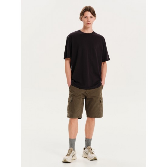 EMERSON ΑΝΔΡΙΚΟ ΜΟΝΟΧΡΩΜΟ ΚΟΝΤΟΜΑΝΙΚΟ T-SHIRT 251.EM33.120 MIDNIGHT