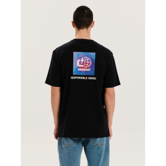 EMERSON ΑΝΔΡΙΚΟ ΚΟΝΤΟΜΑΝΙΚΟ T-SHIRT 251.EM33.37 NAVY BLUE
