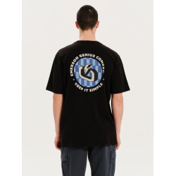 EMERSON GENIUS COMPANY KEEP IT SIMPLE ΑΝΔΡΙΚΟ ΚΟΝΤΟΜΑΝΙΚΟ T-SHIRT BLACK