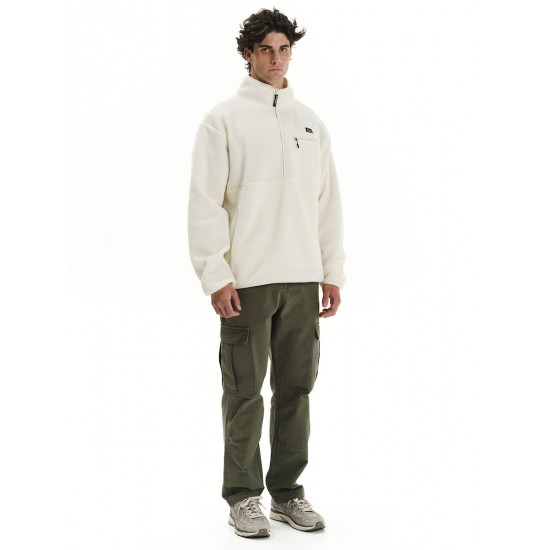 Emerson Ανδρικό Φούτερ Fleece  White 252.EM280.05